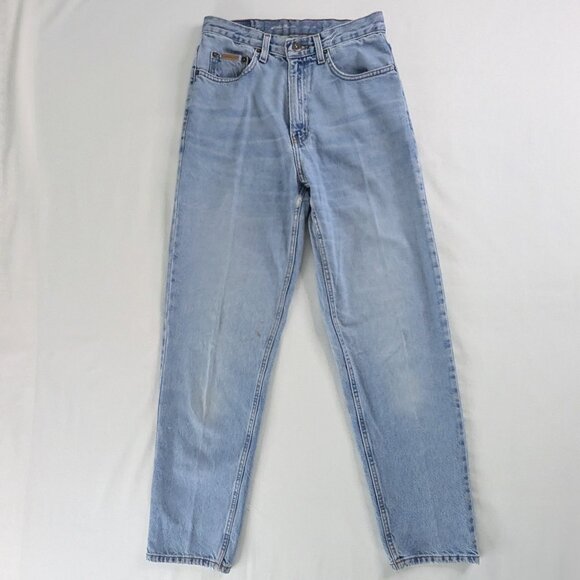 VTG Eddie Bauer Light Wash Denim Loose Fit High Rise Jeans - Picture 1 of 10